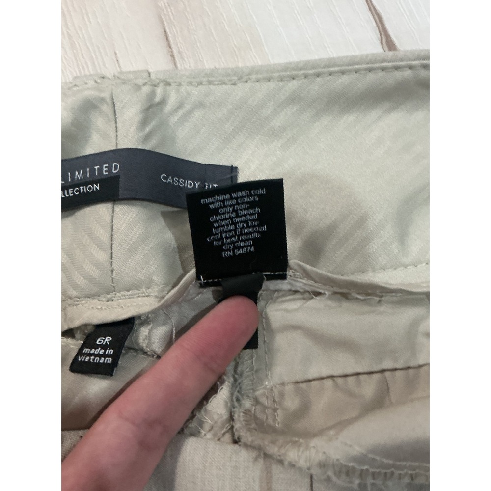 The Limited Collection Cassidy Fit Khaki Tan Straight Leg Dress Pants 6R - Picture 5 of 5